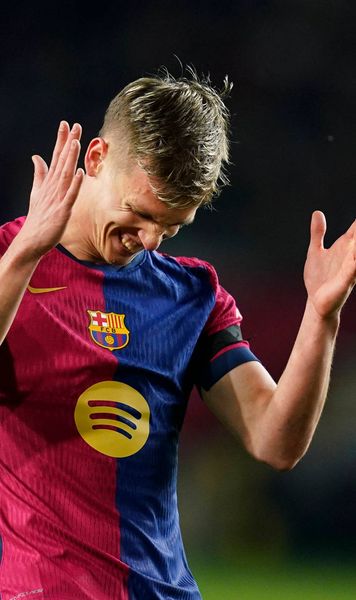 An încheiat pentru Dani Olmo  Mijlocașul   și-a dislocat umărul  în derby-ul Barcelona - Atletico Madrid 3-1 » Când ar putea reveni