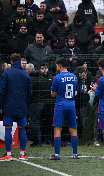 Tensiuni între suporteri la Bacău  Fanii gazdelor   i-au provocat pe steliști  și au strigat numele lui Gigi Becali » Chipirliu ar fi scuipat un spectator