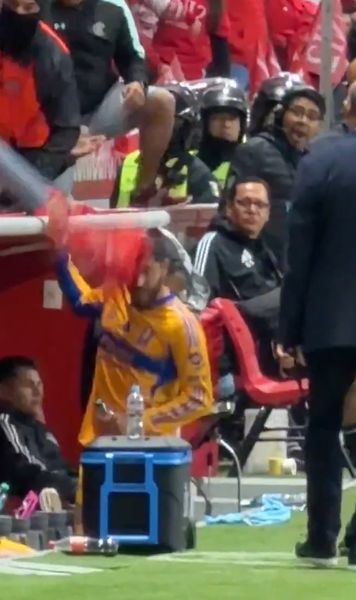 Moment șocant    VIDEO.   Starul echipei a fost   lovit de un suporter  în meciul decisiv din campionat » Tensiuni între jucător și arbitru