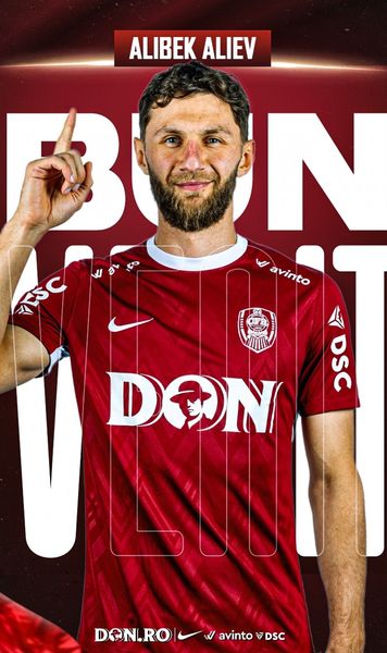 Alibek Aliev, oficial la CFR  Clujenii l-au prezentat pe   înlocuitorul  lui Louis Munteanu. Cifrele atacantului