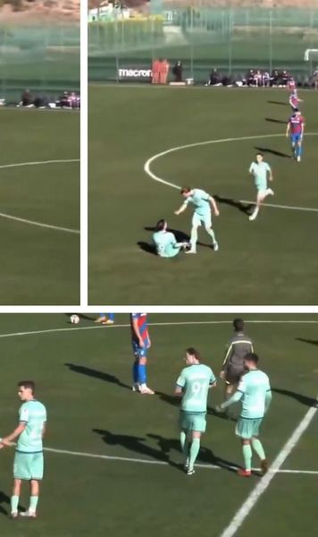 Și-a atacat coechipierul într-un amical    VIDEO:  Nimeni nu a înțeles ce s-a întâmplat pe teren:   „Micuțule ciudat, taci”