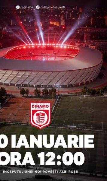 „Save the date!”  Așteptarea ia sfârșit pentru fanii lui Dinamo. Clubul a anunțat ziua în care   vor începe lucrările  la noul stadion