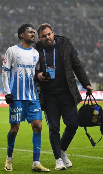 Probleme pentru Baiaram  Atacantul de la U Craiova   s-a accidentat  » Primul diagnostic 