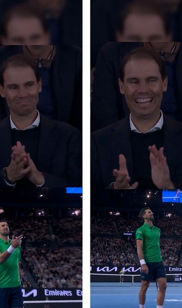 „Vrei să joci, Rafa?”     FOTO:  Moment fabulos în timpul   finalei de la Australian Open!  Nadal nu s-a putut abține, tribuna a izbucnit în aplauze 