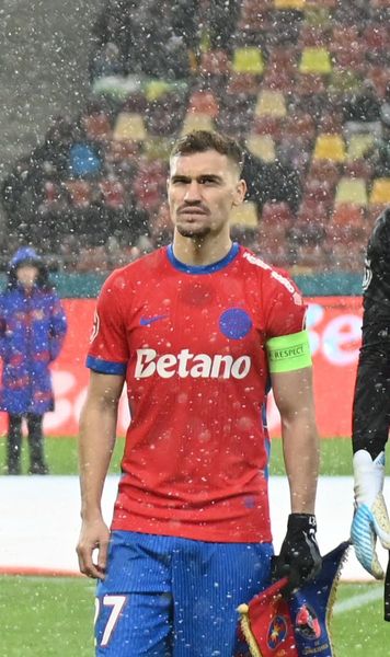 Olaru, avariat    FOTO.   Cum a apărut   căpitanul FCSB   după duelul cu Csikszereda: „Dacă așa se protejează mingea...”