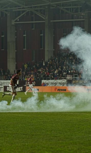 Amenzi uriașe după Rapid - Petrolul  Clubul din Giulești,   penalizat sever  pentru scandalul provocat de suporteri în peluze
