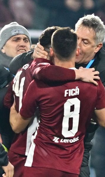 Scene șocante la Cluj    FOTO.  Bergodi   a sărit la bătaie  după meci! I-a luat de gât pe jucătorii CFR-ului! Ultrașii, la un pas să intre pe teren