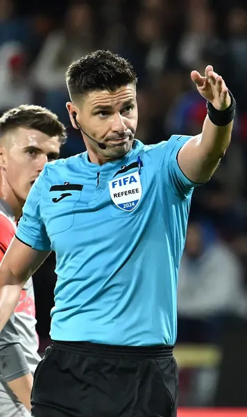 „E de talia lui Kovacs”    Gigi Becali  s-a liniștit când a auzit că arbitrul   contestat de olteni  va conduce derby-ul cu U Craiova: „Ce emoții să am?”