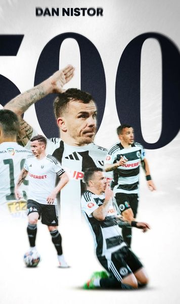 Dan Nistor a intrat în istorie     FOTO.   Veteranul lui U Cluj a bifat   meciul #500 în Liga 1  » De câte partide are nevoie pentru recordul all-time