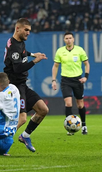 A eșuat golgheterul!  Bîrligea a avut două ocazii mari să egaleze la Craiova. Vârful FCSB   a greșit de fiecare dată