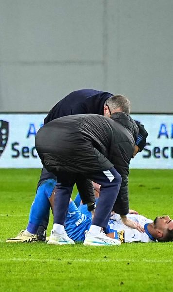 Panică la Craiova  Vladimir Screciu a rămas întins pe gazon după meciul cu FCSB și   a fost preluat imediat de ambulanță  » Ce s-a întâmplat