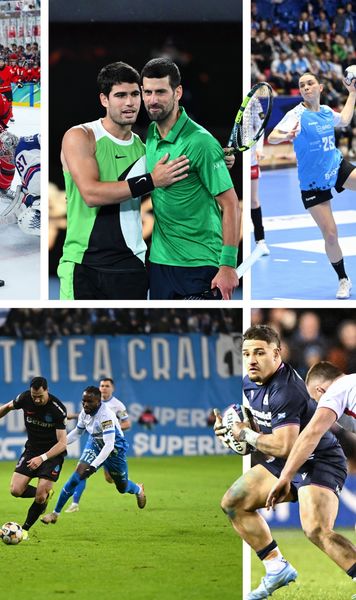 Djokovic vs Alcaraz ține piept fotbalului  Comparația audiențelor TV dintre   Liga 1 și evenimente tari din alte sporturi.  Unde sunt handbalul, rugby-ul și finala de hochei de la JO