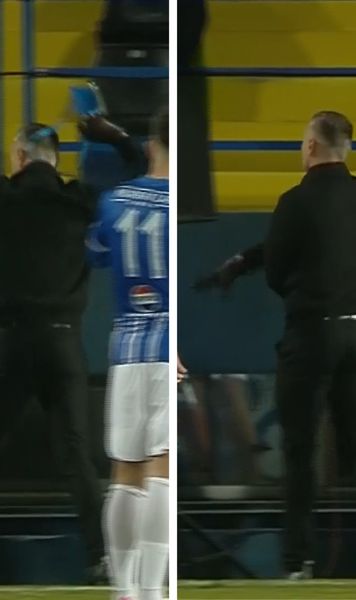 Pancu, ieșire nervoasă la Ovidiu    FOTO.  Antrenorul lui CFR Cluj s-a răstit la arbitru și   și-a împins colaboratorul . De la ce a pornit totul 