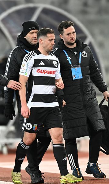 Probleme înainte de barajul cu Turcia     FOTO:   Alex Chipciu a ieșit   accidentat  în partida cu Hermannstadt din Cupă » Ce soluții are Lucescu