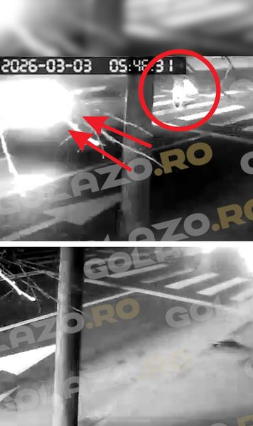 Iată momentul impactului    VIDEO+FOTO.   Camerele   au surprins accidentul  provocat de Keita, jucătorul Rapidului +   GOLAZO.ro  a mers la fața locului: „E o mare problemă aici”