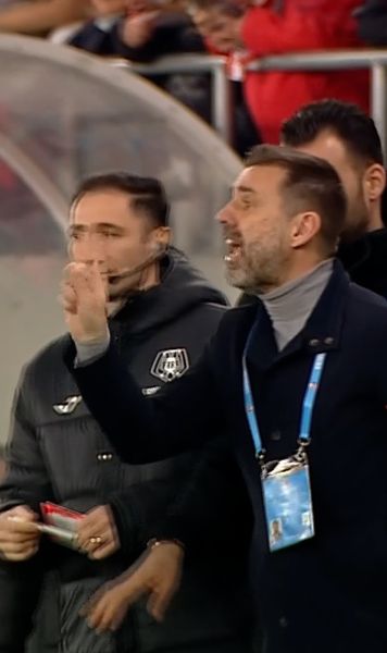 Kopic, criză de nervi    FOTO.  Antrenorul lui Dinamo   a răbufnit  în meciul cu Metalul, iar „centralul” a reacționat imediat » Ce s-a întâmplat