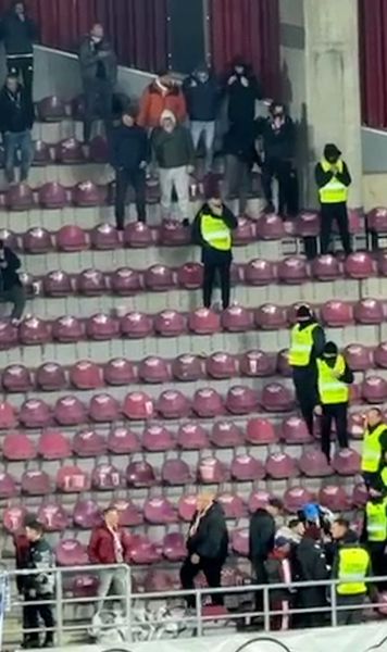 Meci oprit în Giulești    VIDEO.  Derby-ul Rapid - U Craiova a fost   întrerupt temporar!  Ce s-a întâmplat
