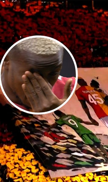 Victor Osimhen, în lacrimi     FOTO.   Gestul făcut de   fanii lui Galatasaray  înaintea meciului cu Liverpool
