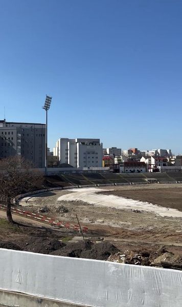 Noul stadion Dinamo    Lucrările s-au oprit  de câteva zile: „Liniște și pace”. Ce se întâmplă cu demolarea