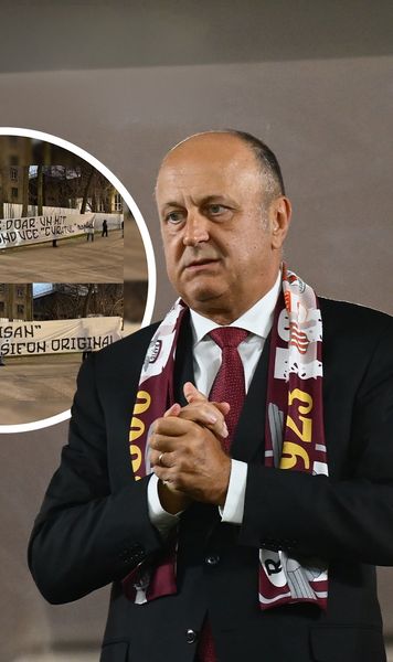 Bannere anti-Șucu, interzise  Jandarmeria nu i-a lăsat pe ultrașii lui Dinamo să afișeze mesaje care-l asociau pe patronul Rapidului cu   Securitatea:  „Sifon original”