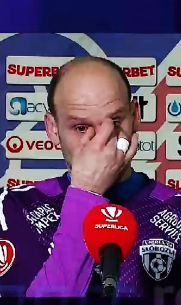 „Ca după înmormântare”   Portarul Unirii Slobozia,   devastat  după înfrângerea de la Botoșani » A părăsit interviul în lacrimi