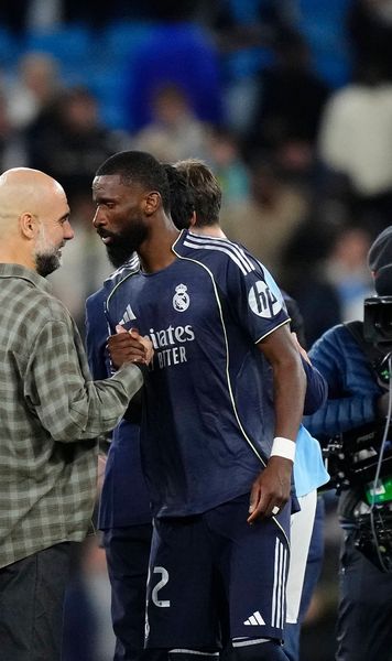 Discuții aprinse    FOTO.     Guardiola și Rudiger, despărțiți de Arbeloa!   Antrenorul lui Man. City, ironii după eliminarea din Ligă
