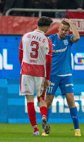 „N-am vrut să-l lovesc”    FOTO.    Bancu,  scuze după eliminarea cu Dinamo: „Poate am fost prea motivat și am greșit”