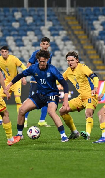 Kosovo U21 - România U21 0-1     FOTO.  Victorie crucială a selecționatei antrenate de Costin Curelea, în    preliminariile EURO 2027!  Tensiune pe final de meci