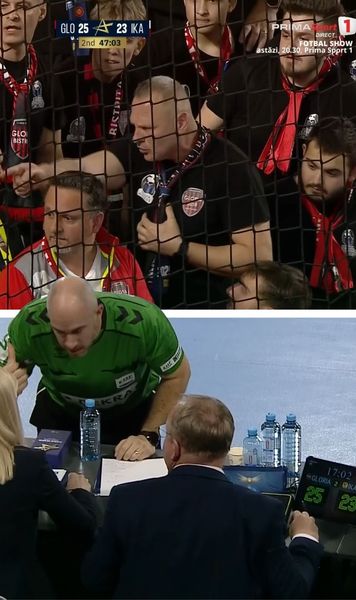 Moment uluitor la Gloria Bistrița - Ikast    De ce a întrerupt arbitrul partida.  A cerut crainicului sălii să facă un anunț: „Vă rugăm!”