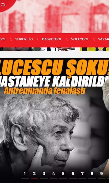 „Lucescu, șoc!”    FOTO.  Presa de la Istanbul a dat „știre de ultimă oră” cu starea selecționerului:   „A leșinat”. Mesajul lui Galatasaray