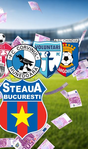 Pe bani publici, doar Steaua are interzis!   Toate echipele din play-off-ul Ligii 2 sunt dependente de   fonduri de stat sau locale.  Cifrele oficiale