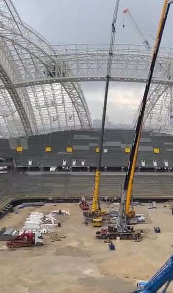 Stadionul de 270 mil. € arată fabulos  Una dintre cele mai mari structuri de oțel din lume!   Naționala îl va inaugura cu Italia