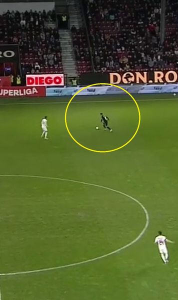 Moment sclipitor al lui Cîrjan    VIDEO.  Alex Pop a înscris în Gruia după   o pasă senzațională  a căpitanului dinamovist + Ratare uriașă în final