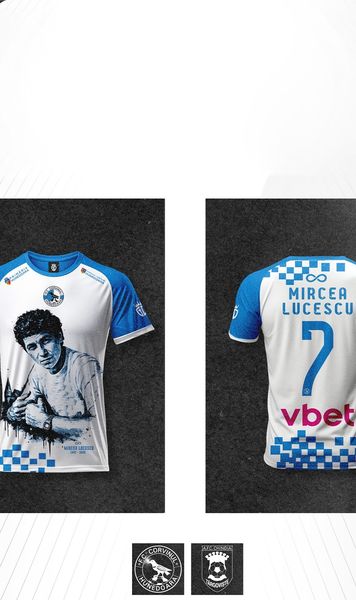 Corvinul, omagiu pentru Lucescu    FOTO.  Tricouri inedite la meciul cu Chindia: „Nu se vor mai produce niciodată”.   Vor ajunge la fani