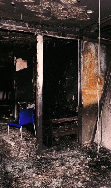 Incendiu pe stadion     FOTO:  Pagube materiale serioase produse   în interiorul arenei lui FC Basel