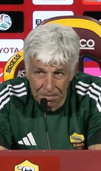 În lacrimi la conferință    VIDEO.     Gasperini  a cedat înainte de meciul cu Atalanta: a început să plângă și a ieșit imediat din sală