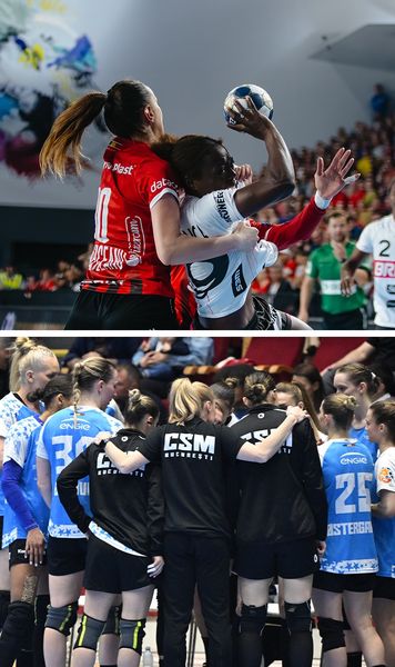 Înfrânte la o diferență de un gol!    CSM București,    înfrângere  dramatică cu Esbjerg, în sferturile Ligii Campionilor » Gloria Bistrița, aceeași soartă