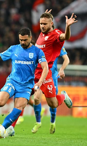 Pușcaș, imaginea suferinței!   Atacantul lui Dinamo a avut o primă repriză slabă împotriva Craiovei.   Mereu blocat, în ofsaid sau în contratimp