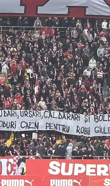 „Rezultatul e zero”  Reacția lui Andrei Nicolescu, după   bannerele rasiste  afișate de fanii lui Dinamo la derby-ul cu Rapid