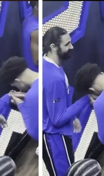 Moment controversat în NBA     FOTO.  Gestul șocant făcut de   doi jucători ai lui Orlando Magic  înaintea unui meci:  „Dăunează imaginii”