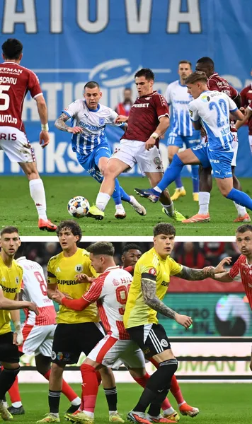 Scenarii de „X strategic” în play-off   Cum se poate ajunge ca   Rapid - Craiova sau U Cluj - Dinamo  să se joace pentru titlu și locul de baraj, iar egalul să convină tuturor