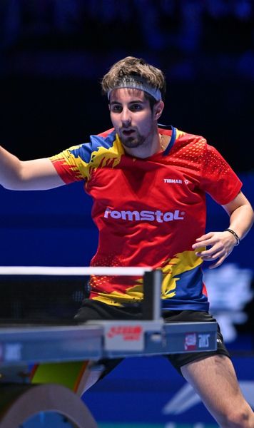 România, eliminată de China  Naționala masculină  părăsește   Mondialul de tenis de masă  » Eduard Ionescu a dat speranțe