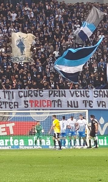 Războaiele Peluzei Nord   Ultrașii Craiovei, mesaje pentru   Atanas Trică și Aurel Țicleanu  la meciul cu U Cluj 