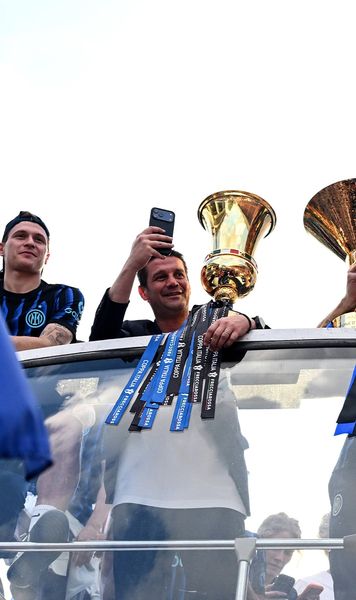 Chivu, vedeta paradei lui Inter    VIDEO:  Cântece și bannere la adresa tehnicianului român, la   petrecerea pentru event  + Gestul făcut de Thuram