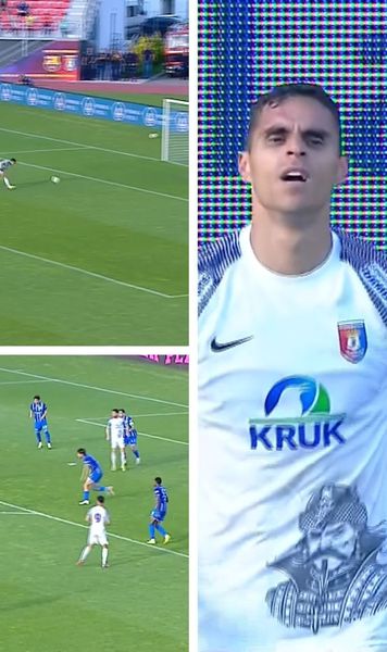 Nemaivăzut în fotbal!    VIDEO + FOTO.  Ratare monumentală în meciul Chindia - Farul.   Un minut mai târziu, stadionul a „explodat”