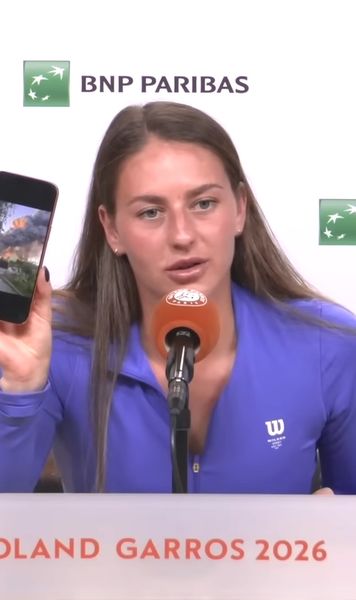 „Am primit poza asta la 8 dimineața”  Marta Kostyuk a scos telefonul și a șocat la   Roland Garros:  „Dacă racheta lovea, nu aș mai fi avut mamă și soră”