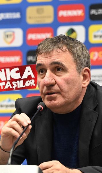 „Hagi a luat fața gramaticii”  Selecționerul a ajuns la   Cronica Cârcotașilor  pentru discursul său: „A driblat topica frazei de au amețit toți lingviștii”