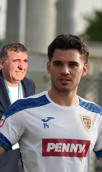 Moment istoric la  națională  Meciul cu Georgia îi plasează pe   Gică Hagi și Ianis  în grupul restrâns al fotbalului mondial: tată selecționer - fiu jucător