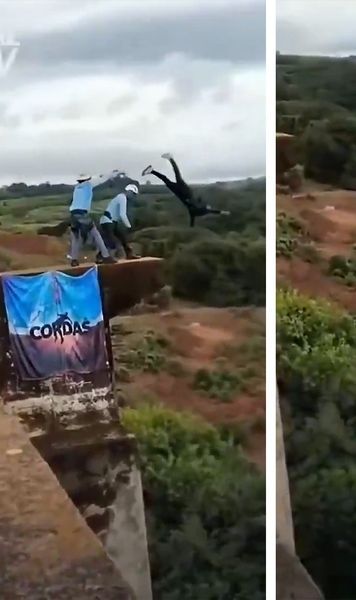 Adrenalină transformată în tragedie    VIDEO:    O tânără de 21 de ani a murit după o greșeală incredibilă a instructorilor!  Cădere mortală de la 40 de metri