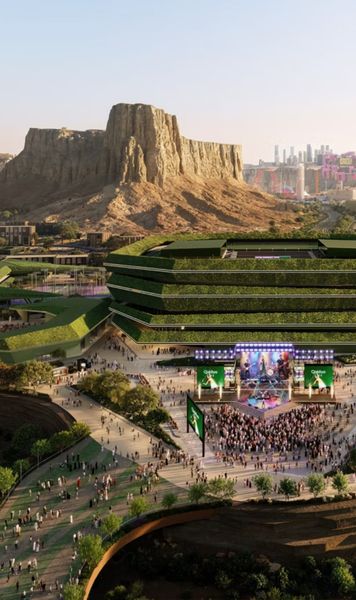 Wimbledon al deșertului    FOTO.  Nucleul mega-orașului construit pentru spectacol va fi   „noua casă a tenisului”.  Cum va arăta